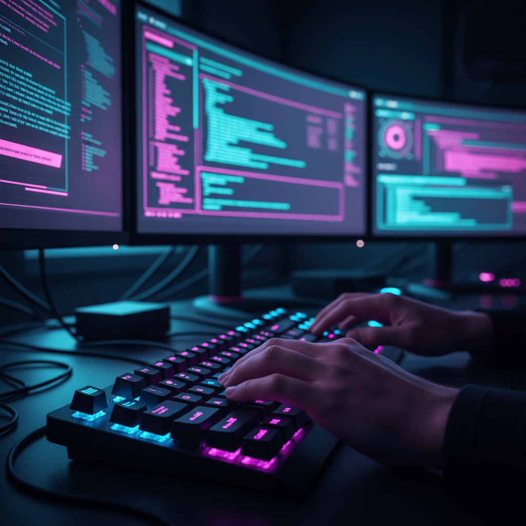 Developer implementing systems in a technical environment